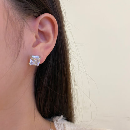[Lumi Jewels]Delicate Square Shape Earrings