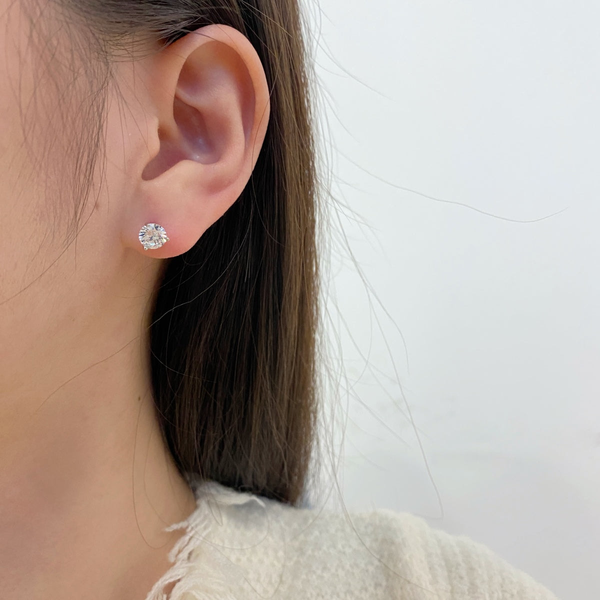 [Lumi Jewels]Dainty Round Shape Earrings