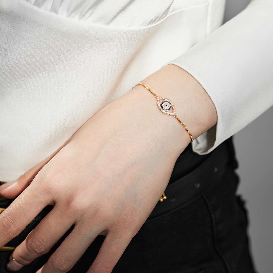 [Lumi Jewels]Dazzling Eye Shape Necklace