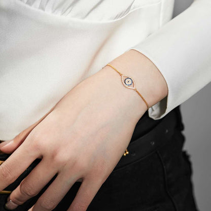 [Lumi Jewels]Dazzling Eye Shape Necklace