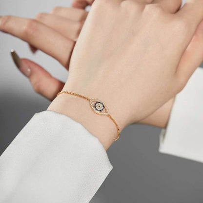 [Lumi Jewels]Dazzling Eye Shape Necklace