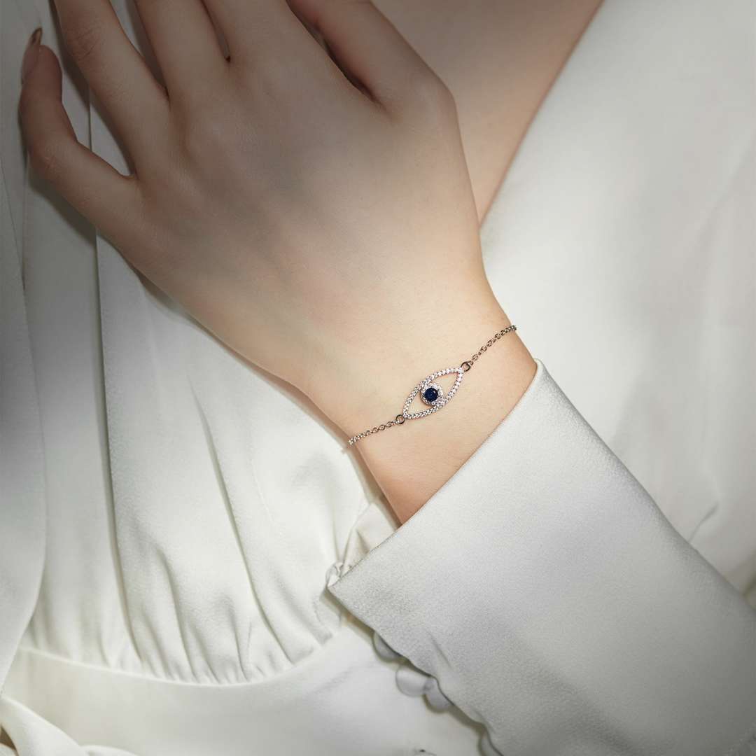 [Lumi Jewels]Devil's Eye Hollow Design Bracelet