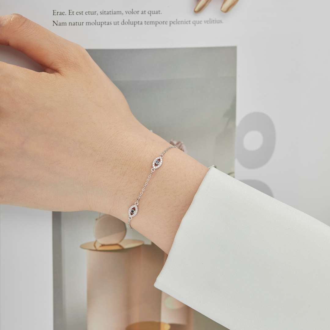 [Lumi Jewels]Evil Eye Shape Pendent Necklace