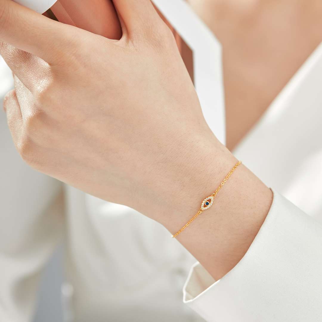 [Lumi Jewels]Evil Eye Shape Necklace