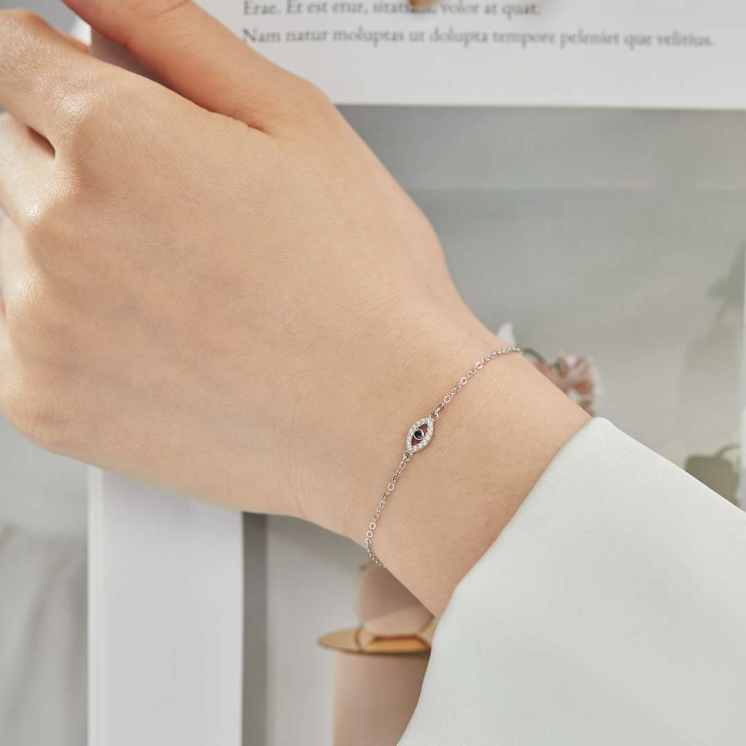 [Lumi Jewels]Evil Eye Shape Necklace