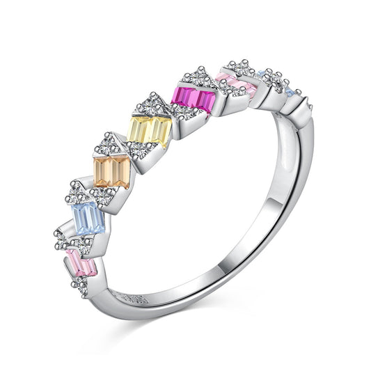 [Lumi Jewels]Delicate Vibrant Emerald Cut Daily Ring