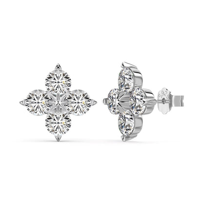 [Lumi Jewels]Four-Leaf Clover Eight-Pointed Star Earrings