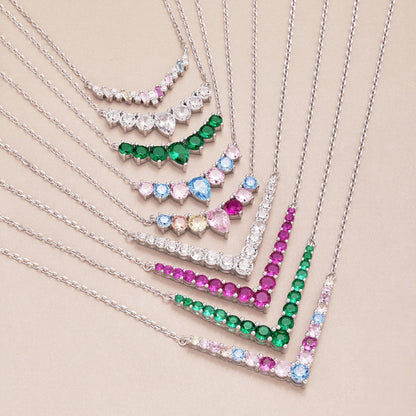 [Lumi Jewels]Dazzling Rainbow Necklace