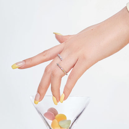 [Lumi Jewels]Charming Colorful Round Cut Daily Ring