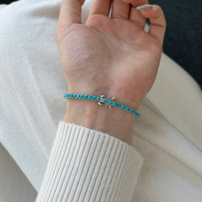 [Lumi Jewels]Dainty Charming Round Cut Tennis Bracelet
