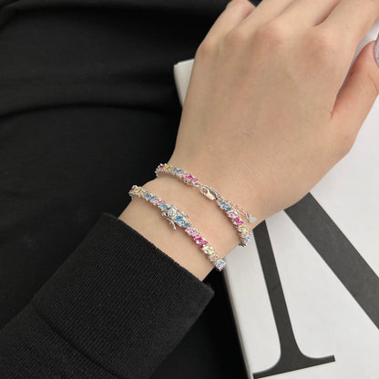[Lumi Jewels]Ornate Sparkling Multi Cut Party Bracelet