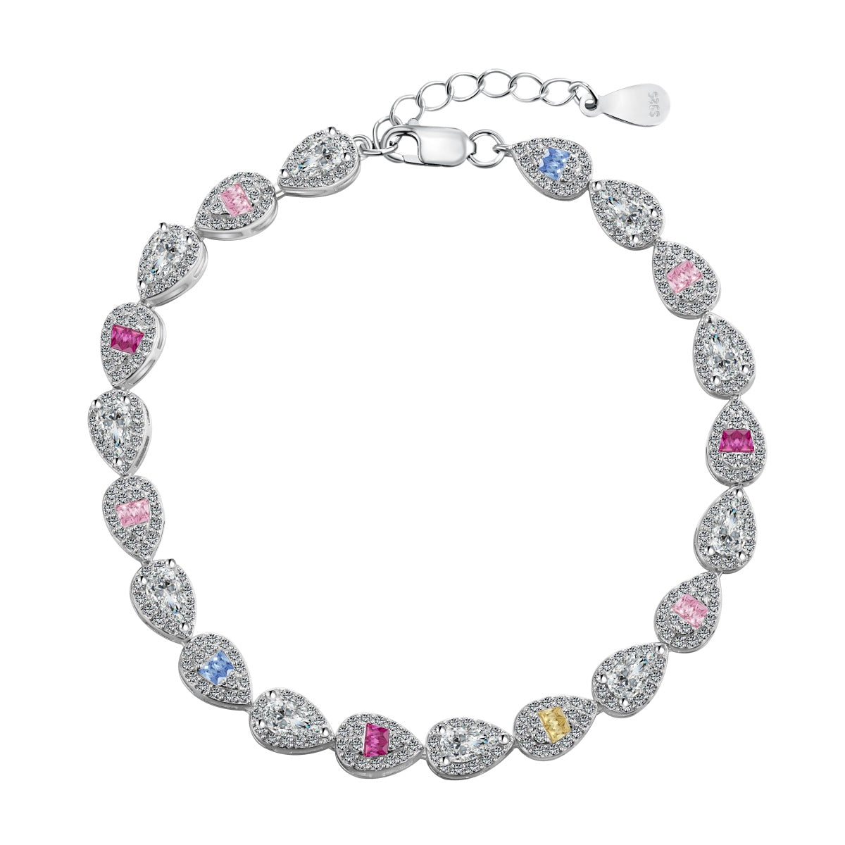 [Lumi Jewels]0.25 Carat Radiant Water Drop Shape Daily Bracelet