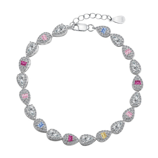 [Lumi Jewels]0.25 Carat Radiant Water Drop Shape Daily Bracelet