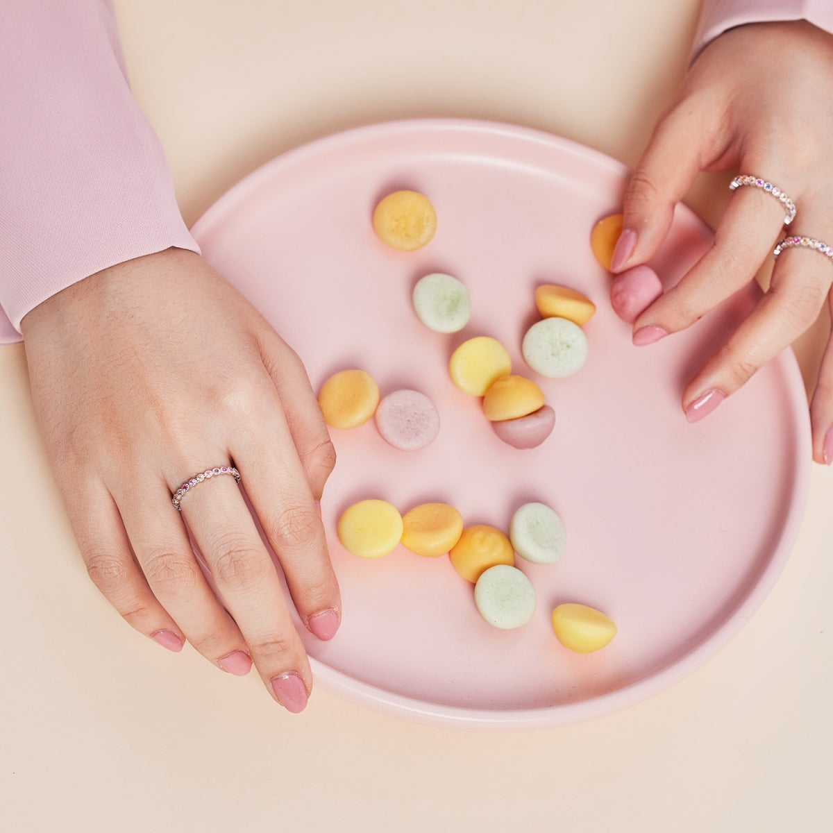 [Lumi Jewels]Radiant Sparkling Round Cut Daily Ring