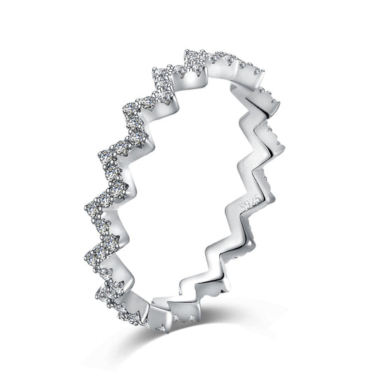 [Lumi Jewels]Delicate Enchanting Wave Shape Daily Ring
