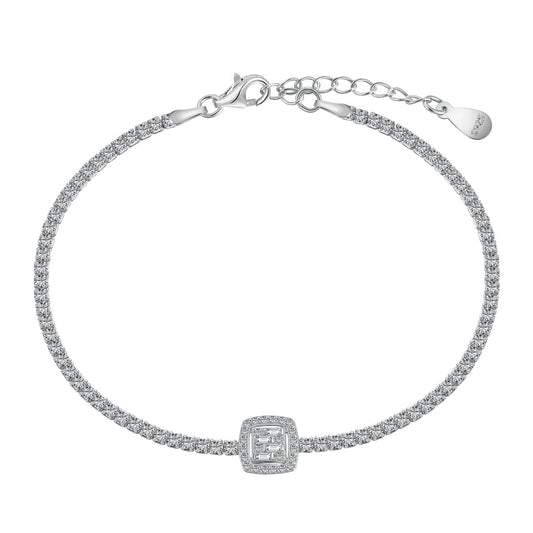 [Lumi Jewels]Bracelet de banquet carré éblouissant et luxueux