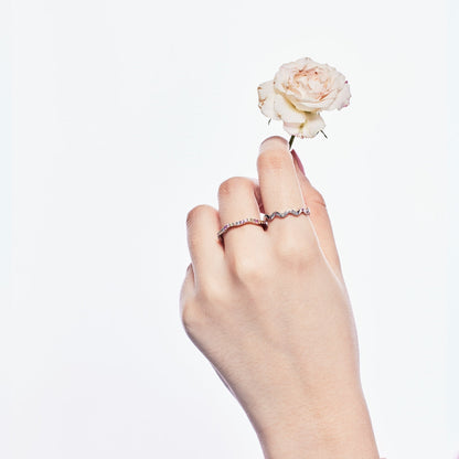[Lumi Jewels]Dainty Colorful Round Cut Party Ring
