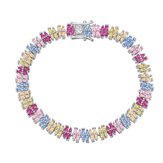 [Lumi Jewels]Bracelet de soirée multi-coupes étincelant et exquis