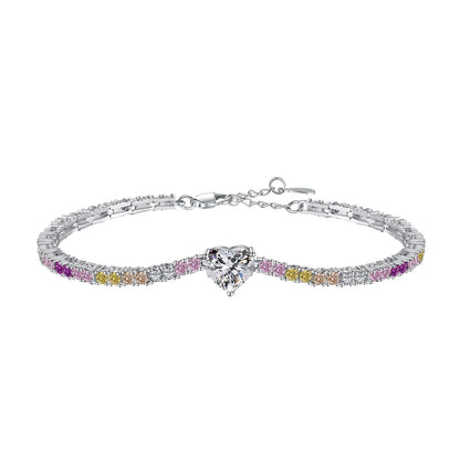 [Lumi Jewels]Delicate Romantic Heart Shape Lover Bracelet