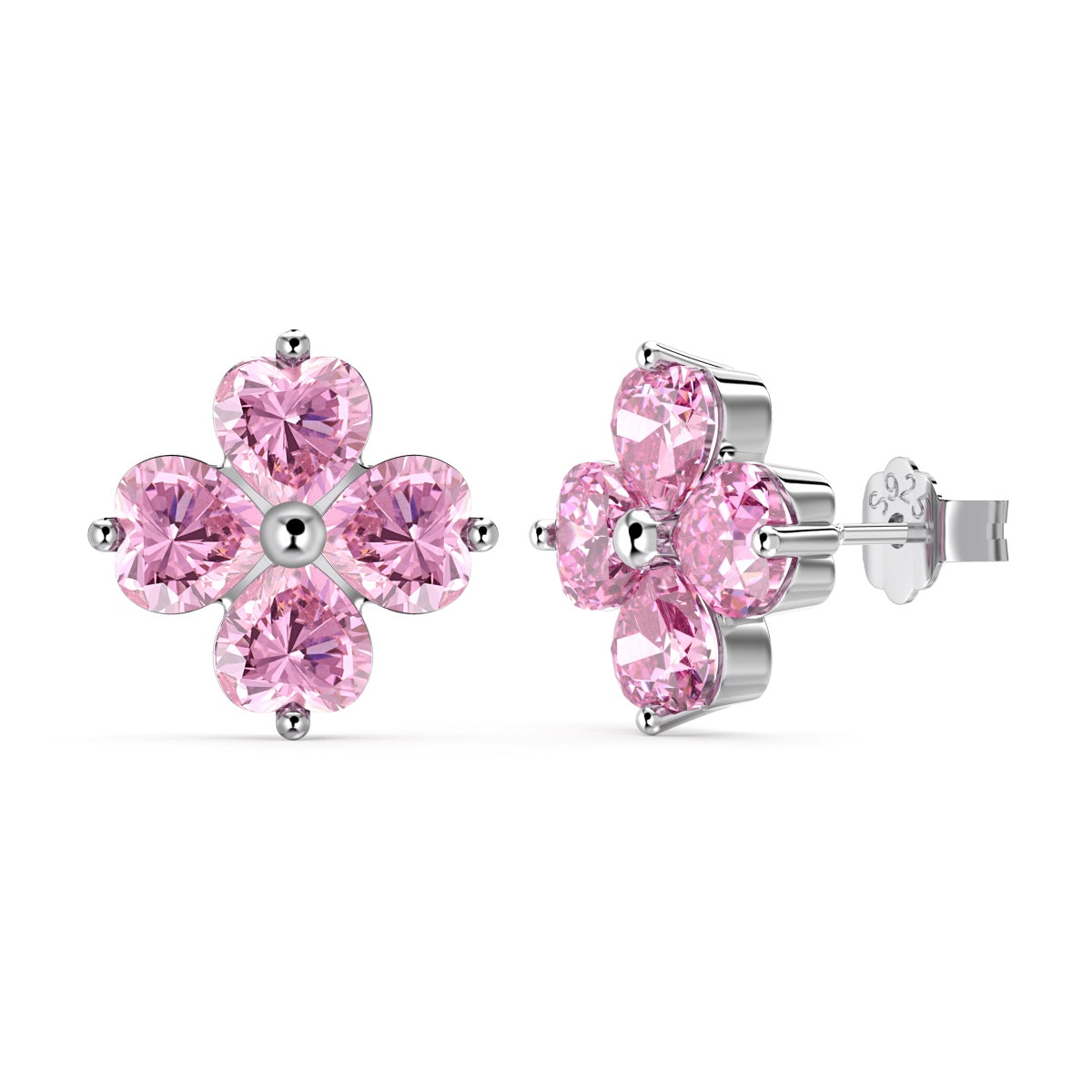 [Lumi Jewels]Four-Leaf Clover Ball Earrings