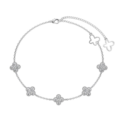 [Lumi Jewels]Four-Leaf Clover Hollow Butterfly Bracelet