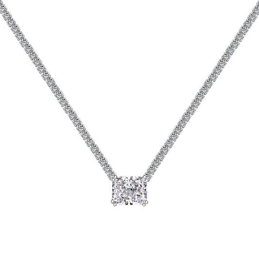 [Lumi Jewels]4.0 Carat Elegant Radiant Cut Necklace
