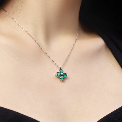 [Lumi Jewels]Four-Leaf Clover And Eight-Pointed Star Necklace