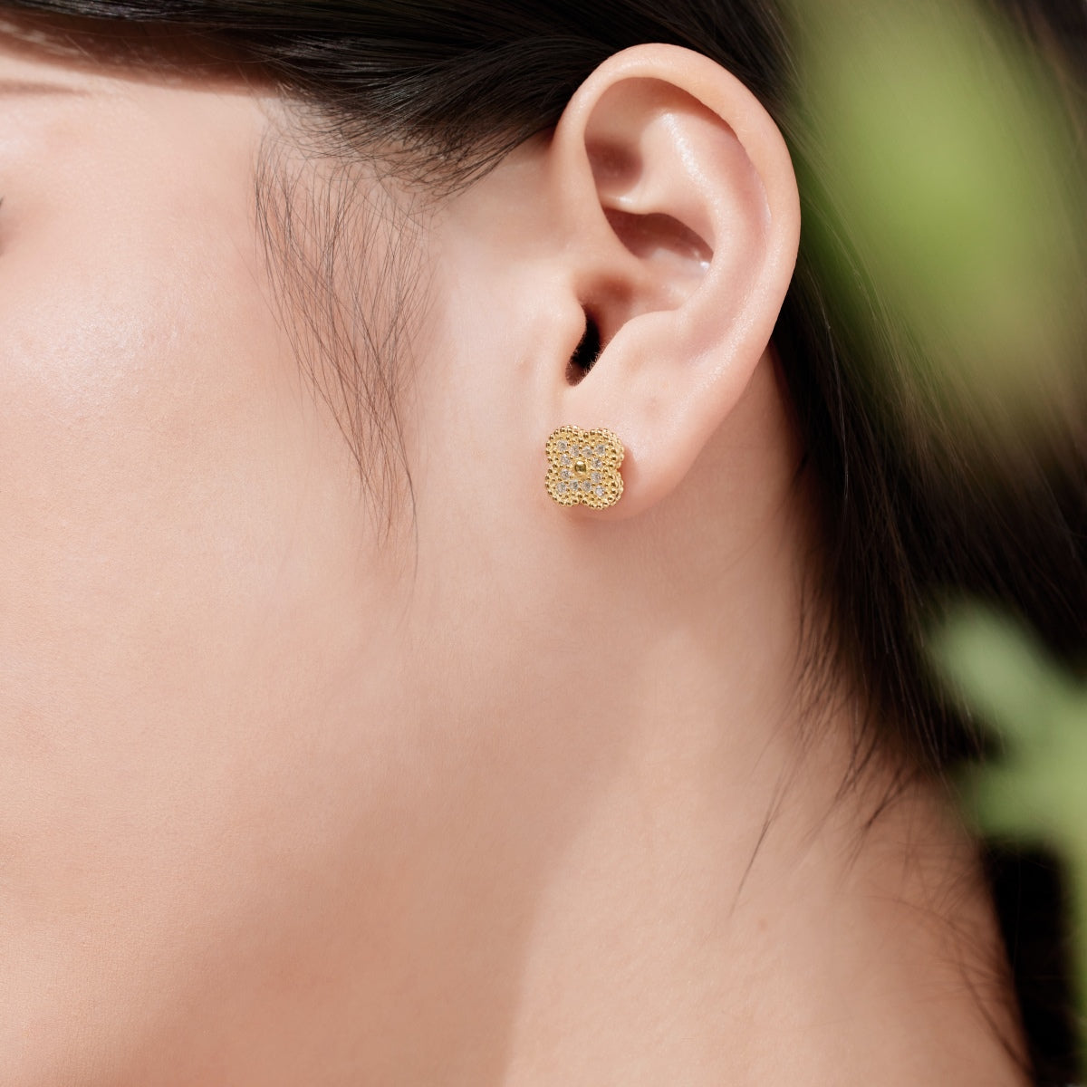 [Lumi Jewels] Boucles d'oreilles tendance trèfle à quatre feuilles