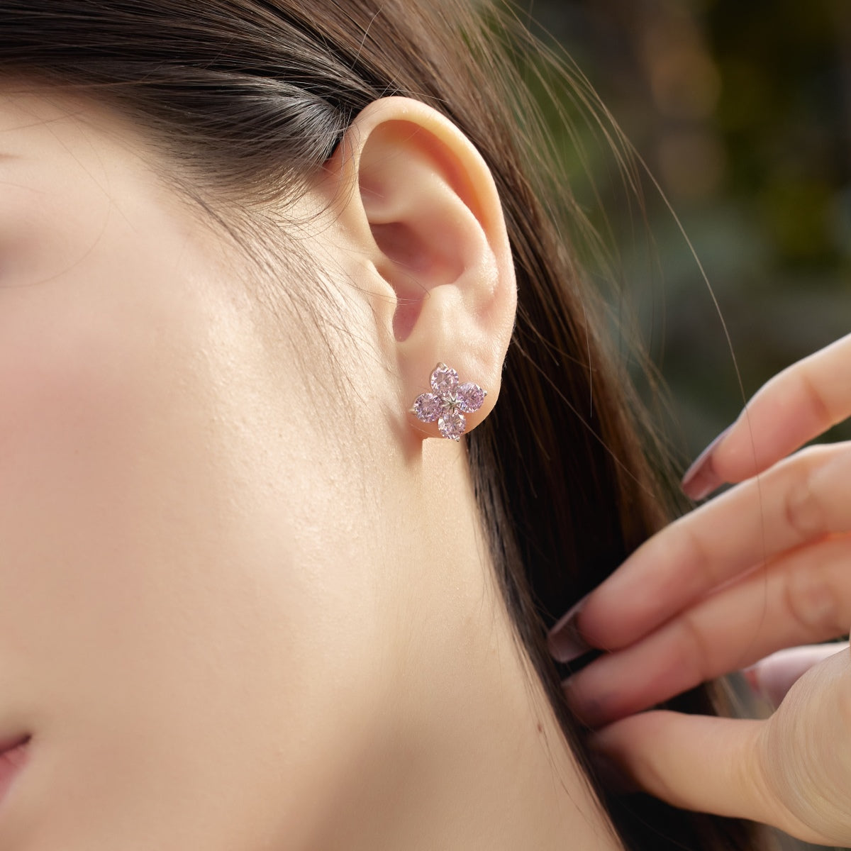 [Lumi Jewels]Four-Leaf Clover Eight-Pointed Star Earrings