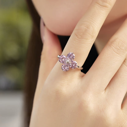 [Lumi Jewels]Four-Leaf Clover Eight-Pointed Star Ring