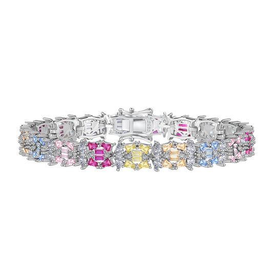 [Lumi Jewels]Bracelet de soirée délicat et coloré à plusieurs coupes