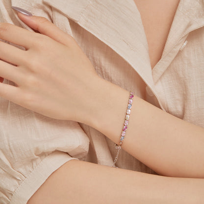 [Lumi Jewels]Ornate Colorful Flower Shape Party Bracelet