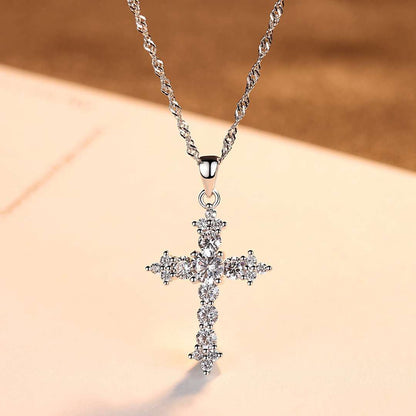 [Lumi Jewels]Delicate Cross Shape Necklace