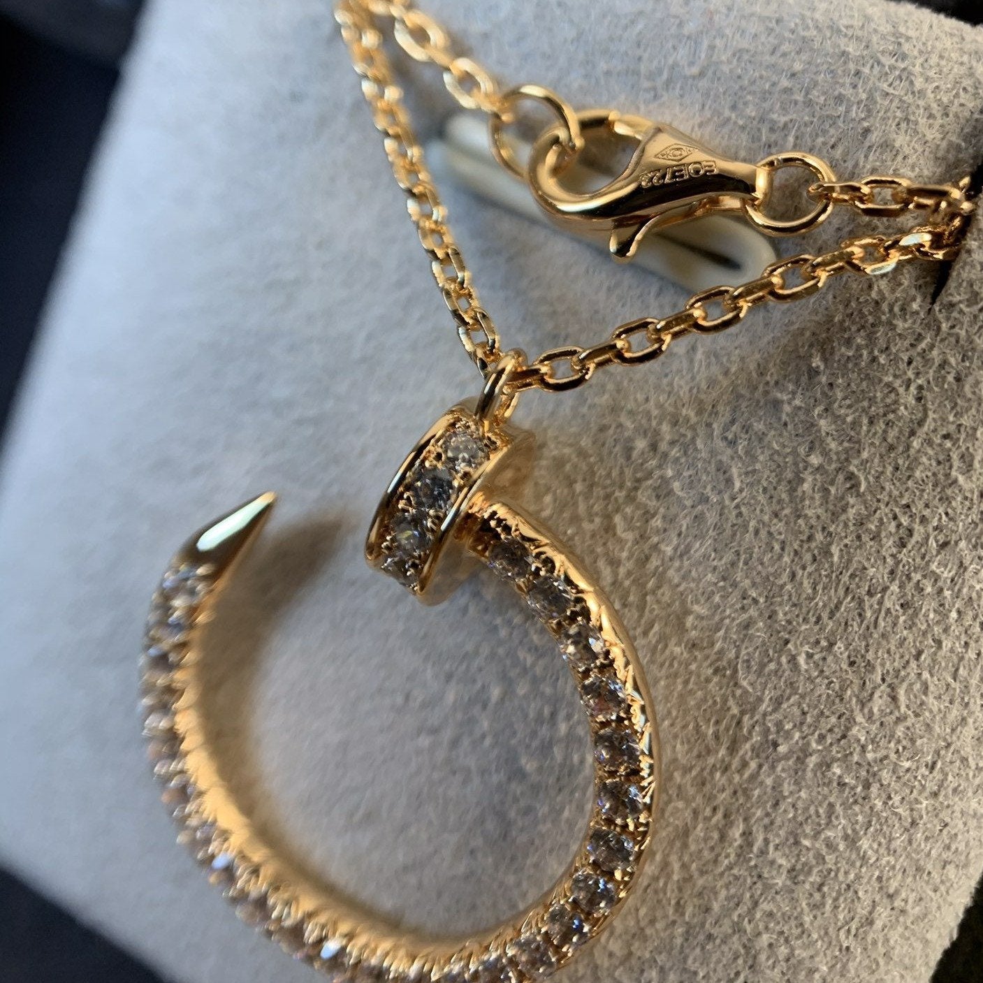 [Lumi Jewels]JUSTE NECKLACE PINK GOLD DIAMONDS