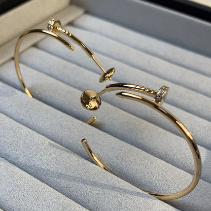 [Lumi Jewels]JUSTE EARRINGS GOLD DIAMONDS 1.8MM