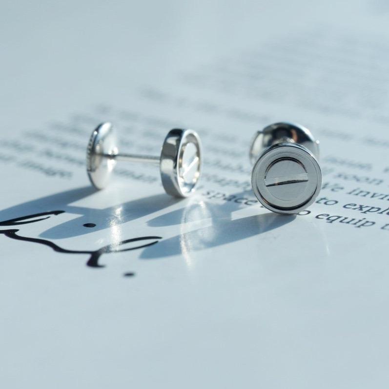 [Lumi Jewels]LOVE EARRINGS SILVER 10MM