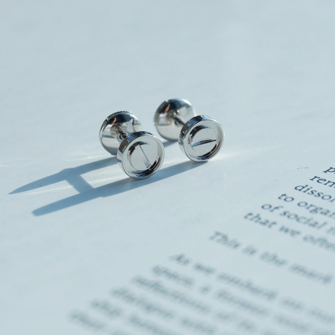 [Lumi Jewels]LOVE EARRINGS SILVER 10MM