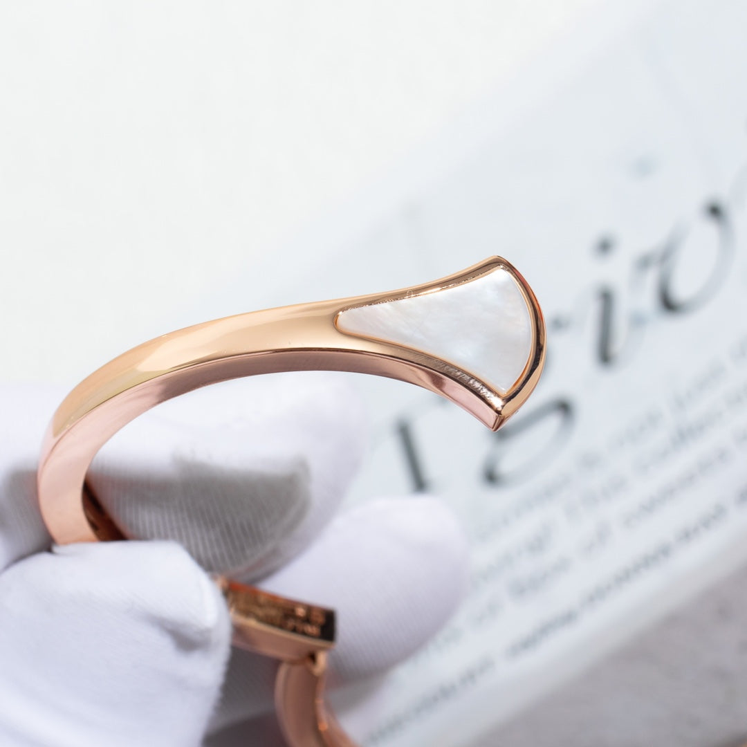 [Lumi Jewels]BRACELET RÊVE OUVERT OR ROSE NACRE
