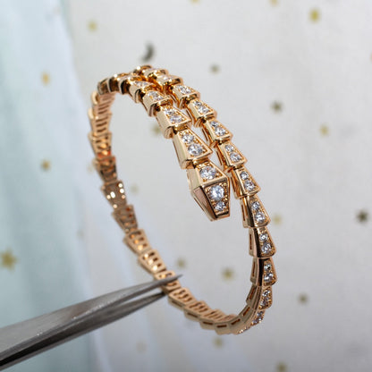 [Lumi Jewels]BRACELET SERPENTI 6.8MM OR ROSE DIAMANTS