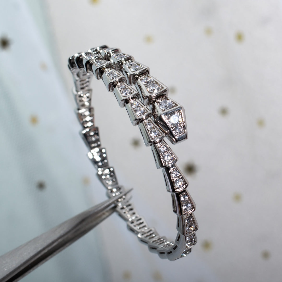 [Lumi Jewels]SERPENTI BRACELET 6MM SILVER DIAMOND