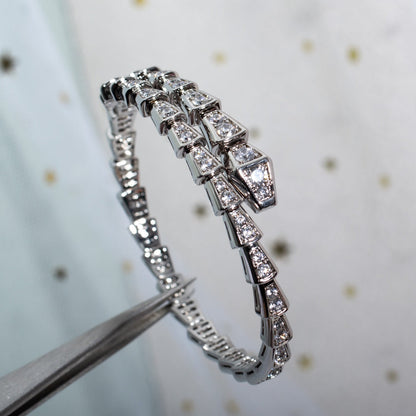 [Lumi Jewels]SERPENTI BRACELET 6MM SILVER DIAMOND