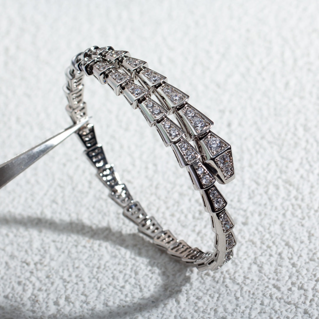 [Lumi Jewels]SERPENTI BRACELET 6MM SILVER DIAMOND