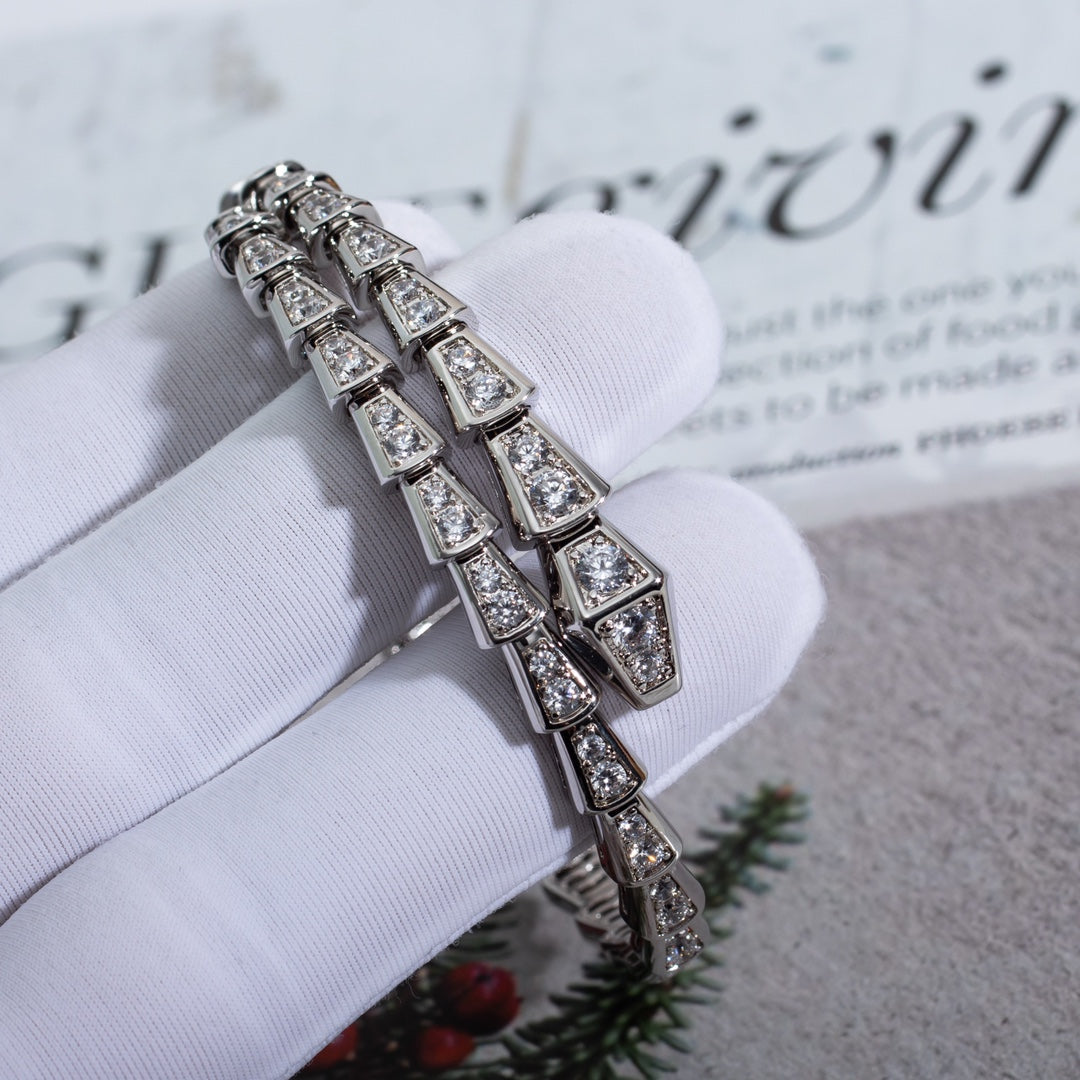 [Lumi Jewels]SERPENTI BRACELET 6MM SILVER DIAMOND