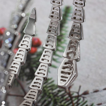 [Lumi Jewels]SERPENTI BRACELET SILVER DIAMOND DOUBLE ROW