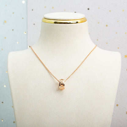 [Lumi Jewels]PARENTESI NECKLACE PINK GOLD