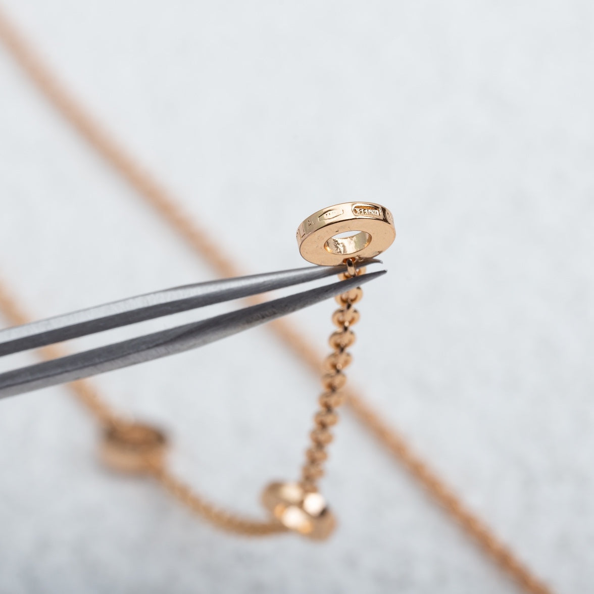 [Lumi Jewels]PARENTESI NECKLACE PINK GOLD