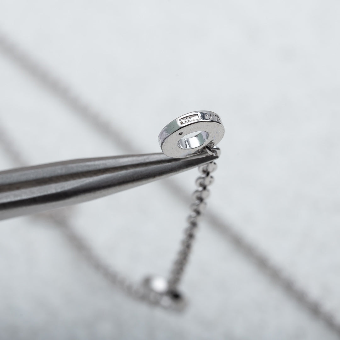[Lumi Jewels]PARENTESI NECKLACE SILVER DIAMOND