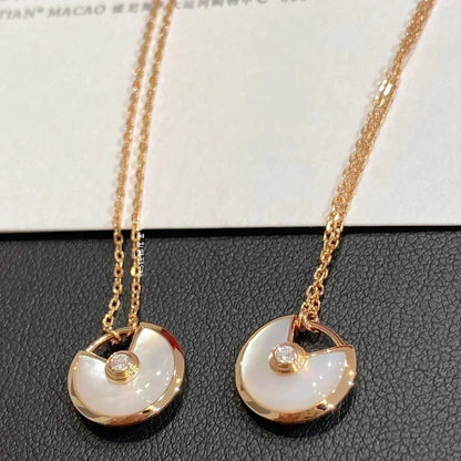 [Lumi Jewels]AMULETTE ROSE GOLD MOP NECKLACE