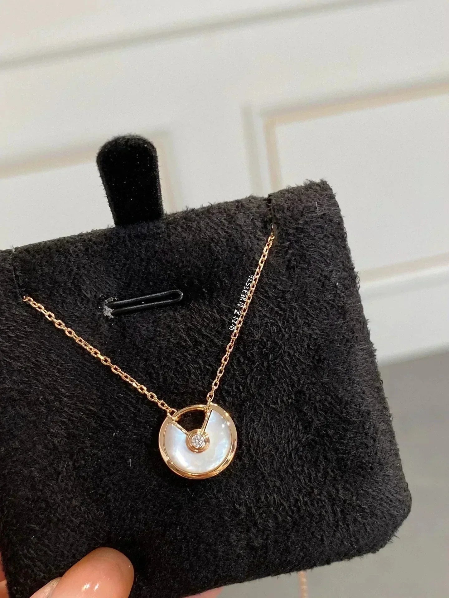[Lumi Jewels]AMULETTE ROSE GOLD MOP NECKLACE