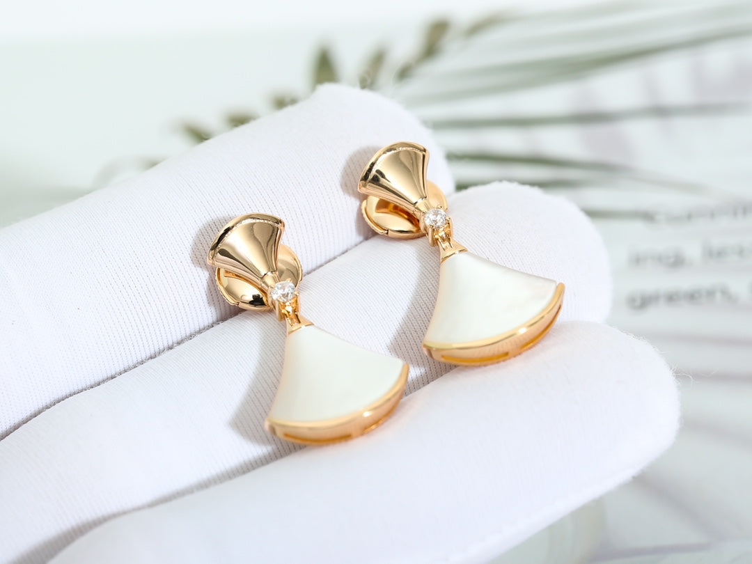 [Lumi Jewels]DREAM MOP PINK GOLD EARRINGS